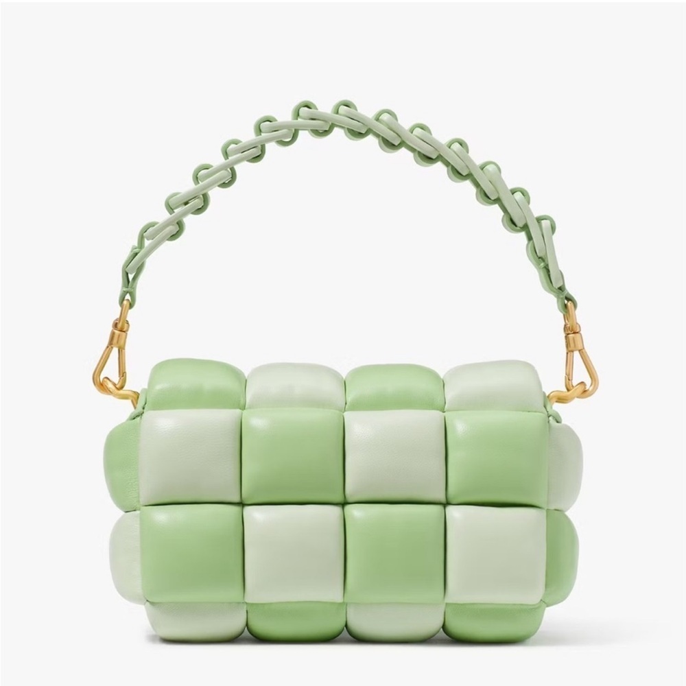 Kate Spade Boxy Colorblocked East-West Crossbody Bag, Serene Green Multi - Picture 4 of 7